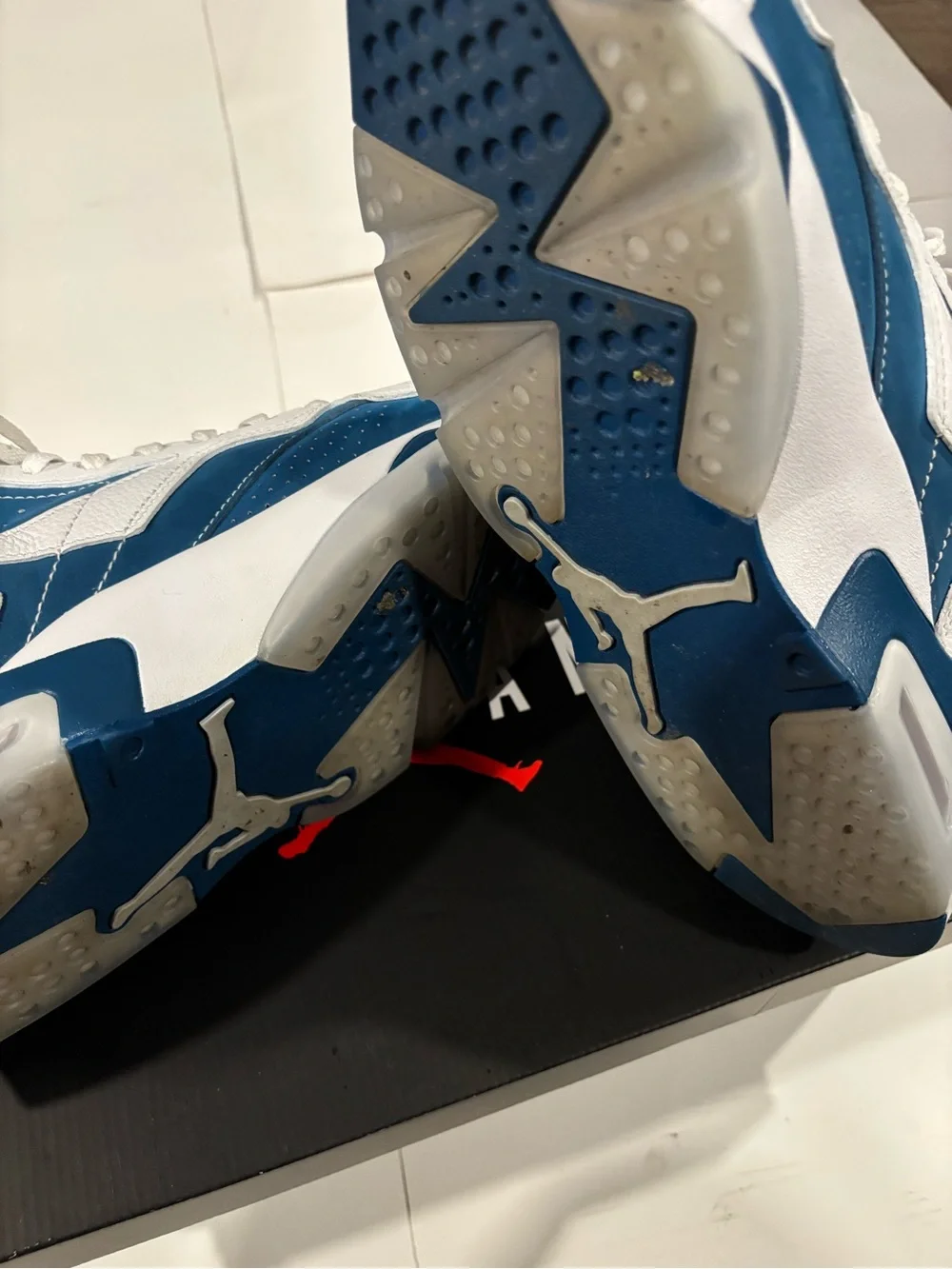 Mens Nike Air Jordan MVP Industrial Blue/ Size 13/ DZ4475-101 White Blue W/ Box